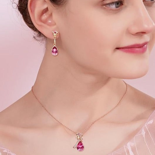 Firozabad Earrings Rose Gold by Ann Voyage