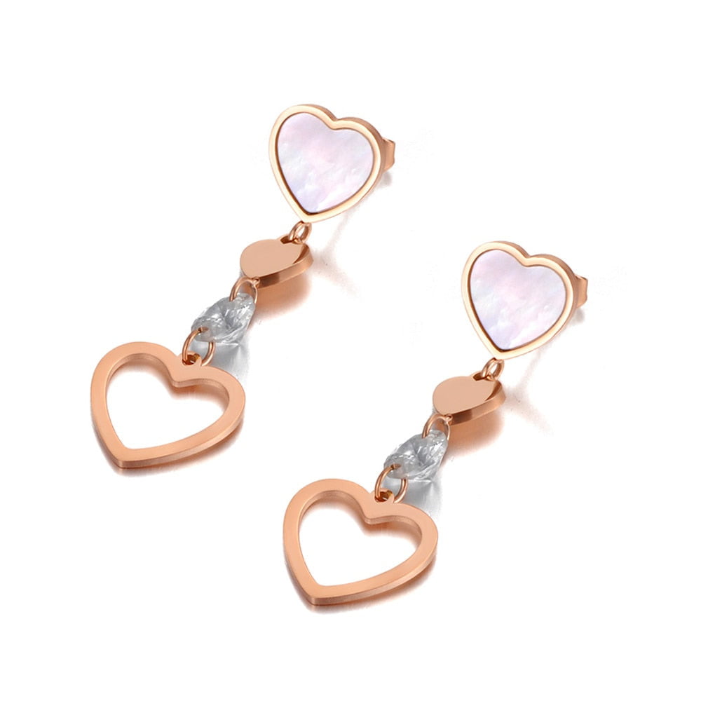 Firozabad Earrings Rose Gold by Ann Voyage