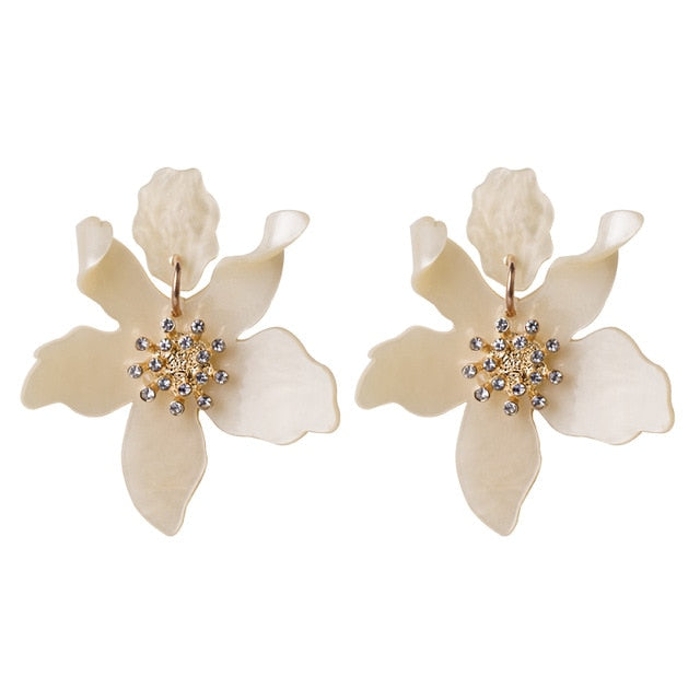Cherry Blossom Begonia Earring - Joydrop